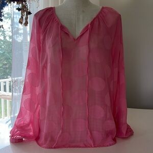 Vero Moda sheer blouse size lg